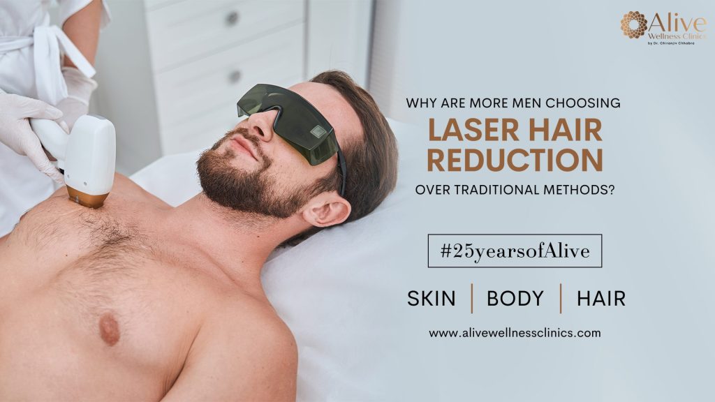 Why Are More Men Choosing Laser Hair Reduction Over Traditional Methods?