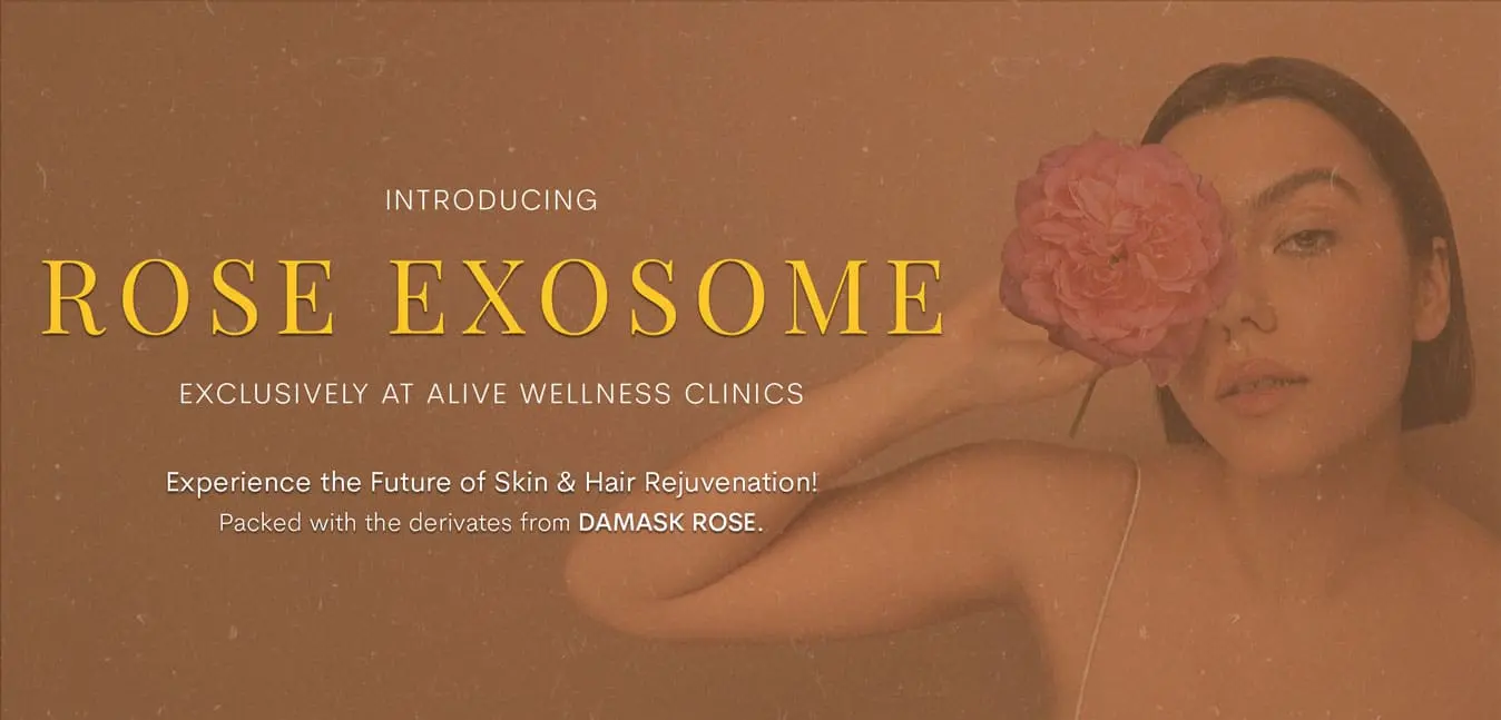 Rose-Exosome therapy in Delhi for skin and hair