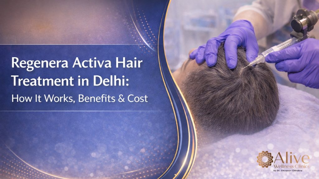 Regenera Activa hair treatment procedure for hair thinning in Delhi